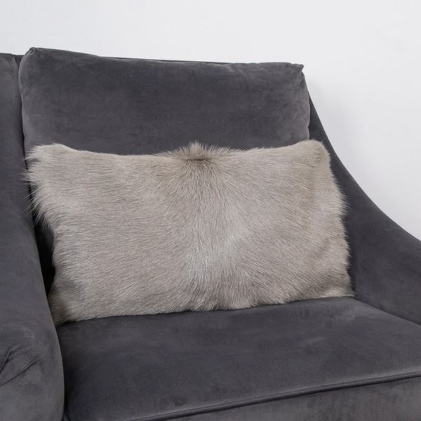 Florie Bolster Cushions - Light Grey